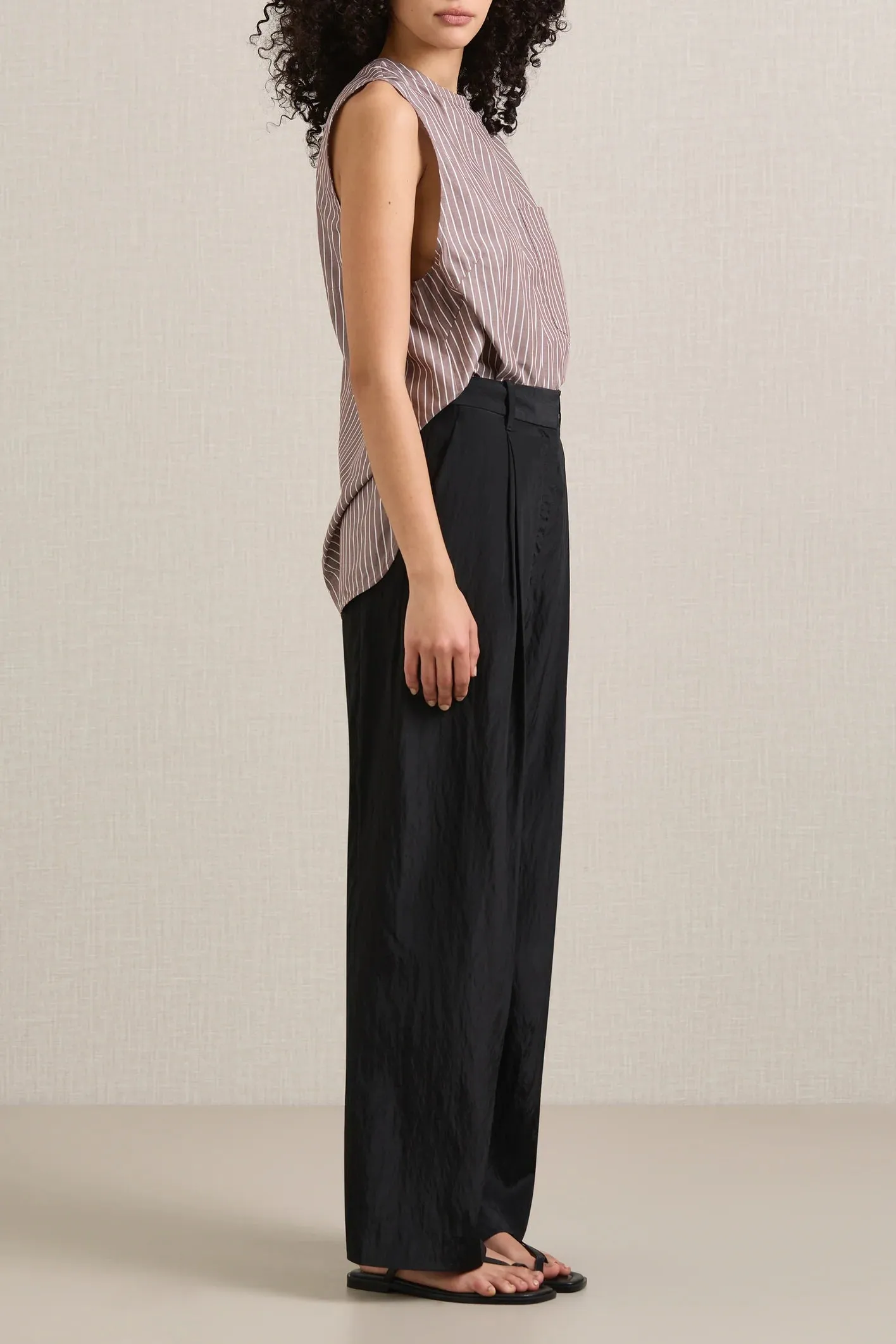 A.Emery The Wolfe Shirt - Mocha Stripe