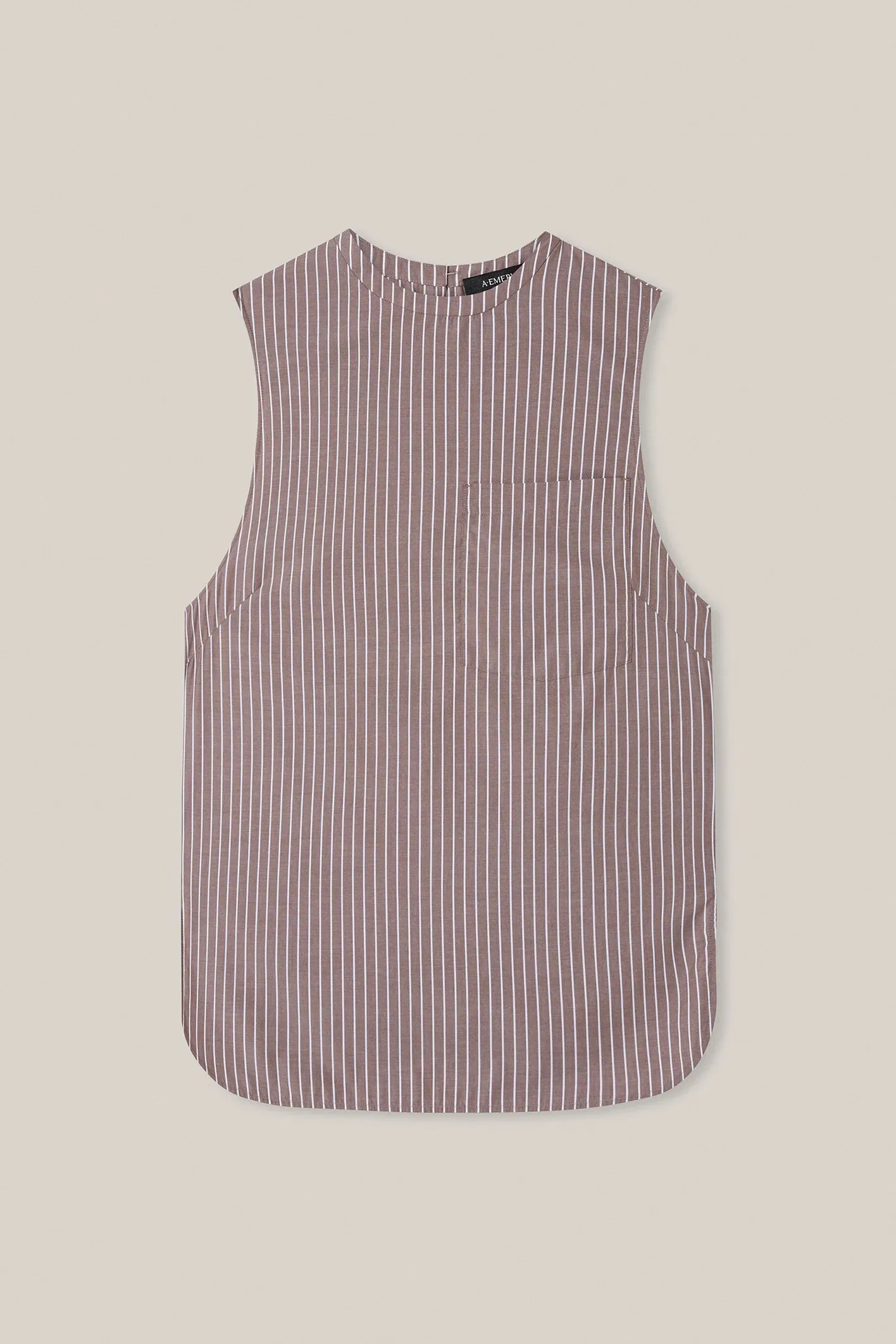 A.Emery The Wolfe Shirt - Mocha Stripe