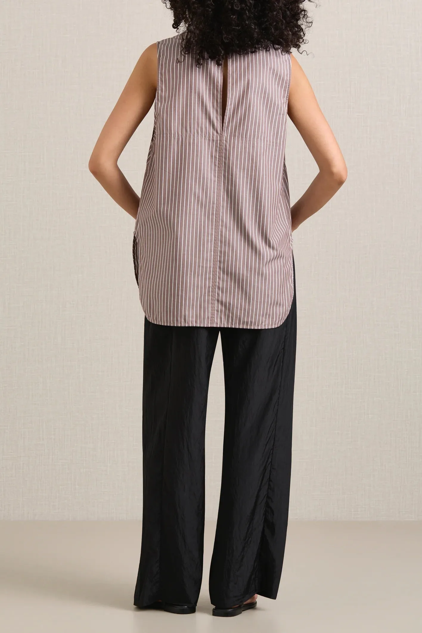 A.Emery The Wolfe Shirt - Mocha Stripe