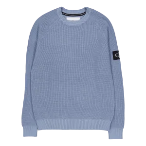Badge Easy Sweater Cff-faded Denim