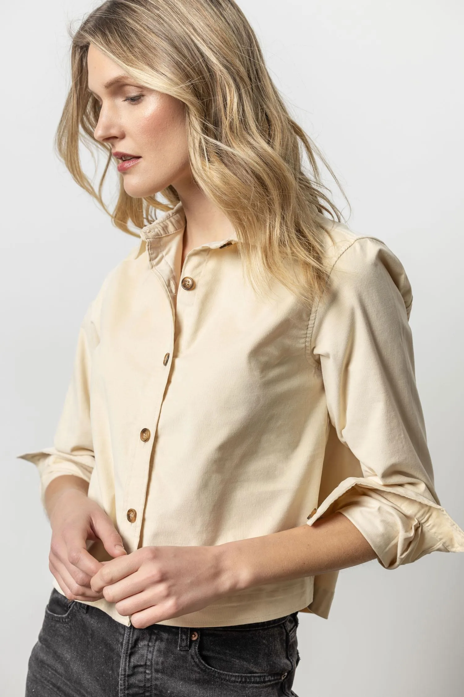 Corduroy Button Down Shirt