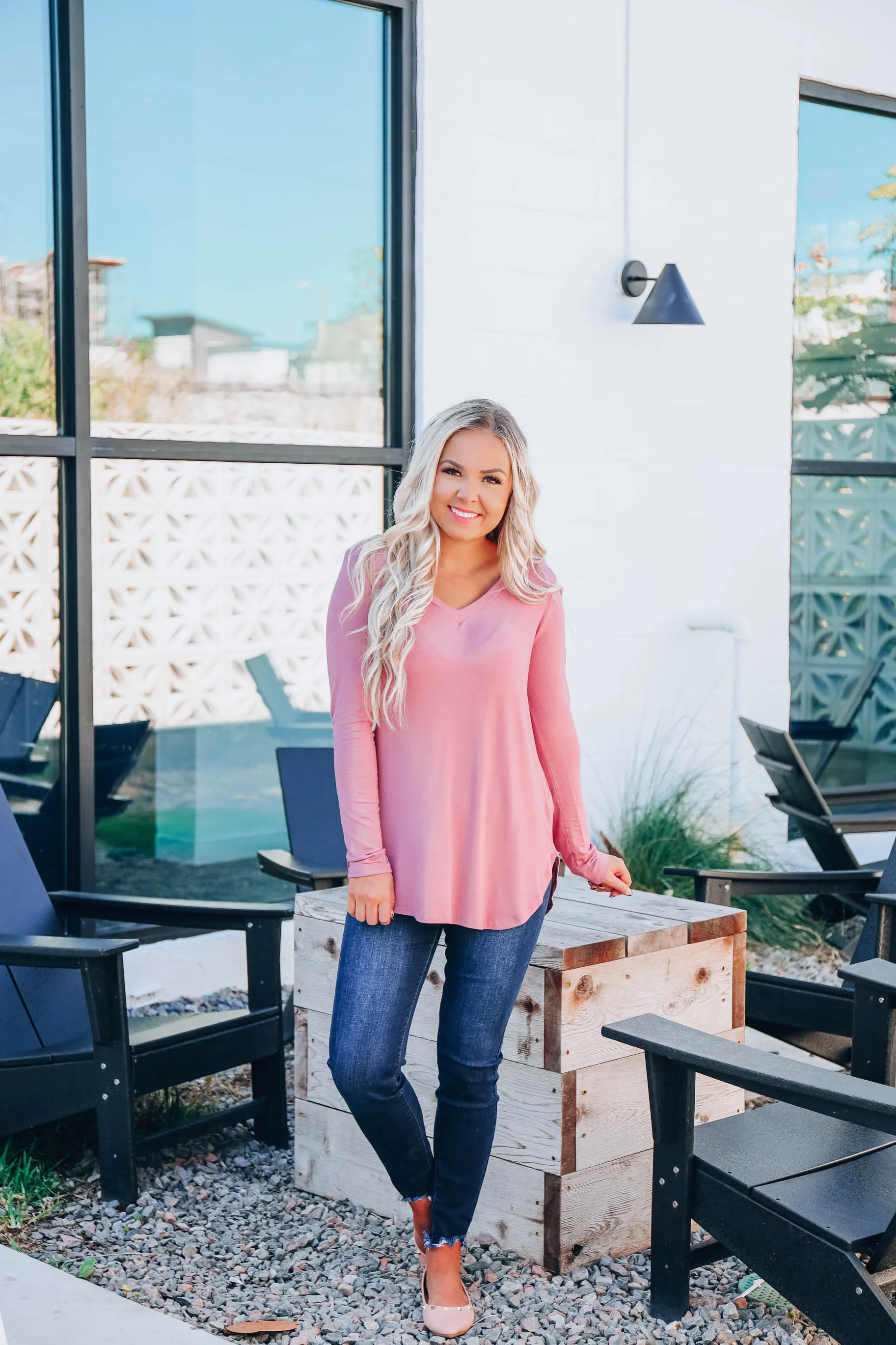Easy Peasy Top - Lt. Mauve