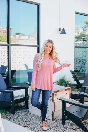 Easy Peasy Top - Lt. Mauve