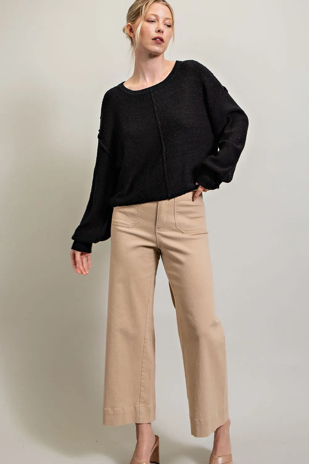 FINAL SALE Tailored Texture Knit Sweater