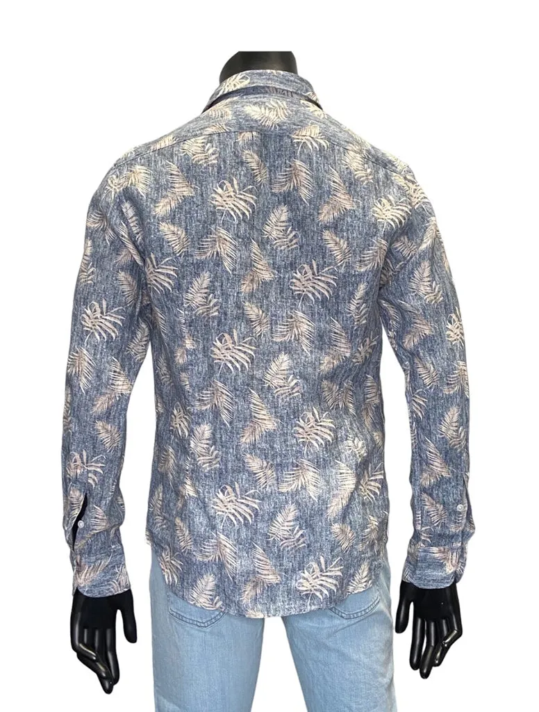 PRINTED LINEN SHIRT - FRADI