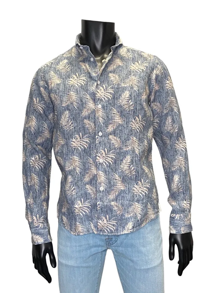 PRINTED LINEN SHIRT - FRADI