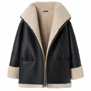 RAF Sheepskin Fur Coat - Classic & Warm