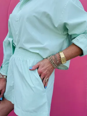 Subtle Green Shorts