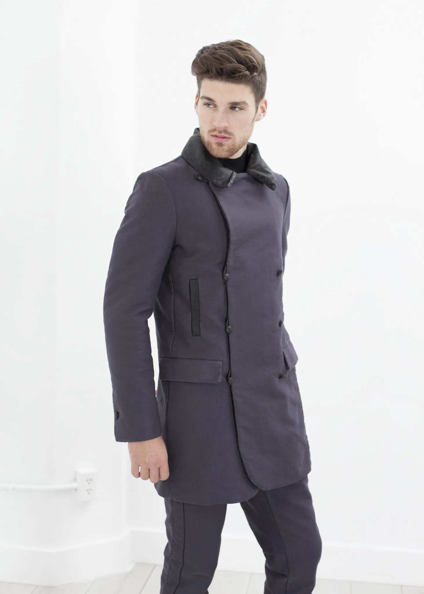 Taban Coat in Phantom - Fashionable Choice